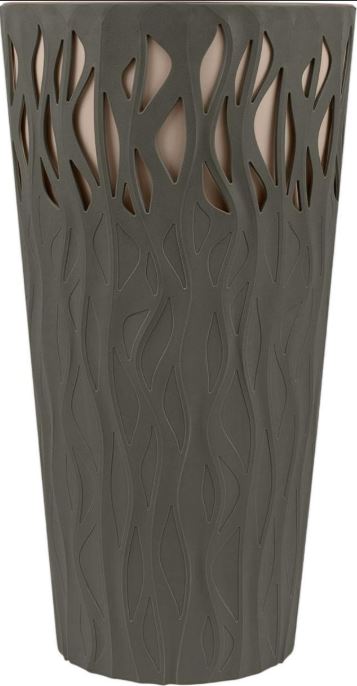 Горшок для цветов InGreen Winds D 340мм/40 л с дренажной вставкой 18,7л антрацит                            